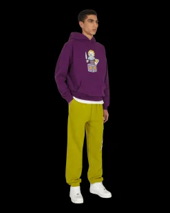 Brain Dead Sweatshirts^Clownin' Hooded Sweatshirt Purple