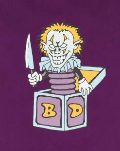 Brain Dead Sweatshirts^Clownin' Hooded Sweatshirt Purple