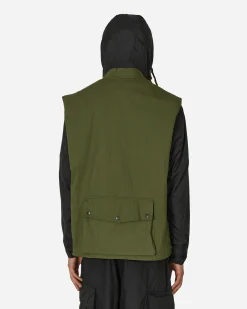 Needles Coats And Jackets^C/N Oxford Cloth Field Vest Olive
