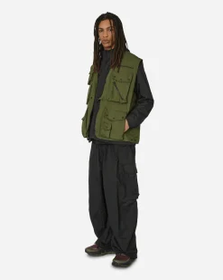 Needles Coats And Jackets^C/N Oxford Cloth Field Vest Olive