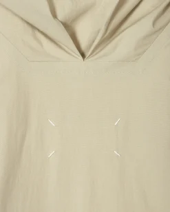 Maison Margiela Coats And Jackets^Coated Cotton Hooded Jacket Beige
