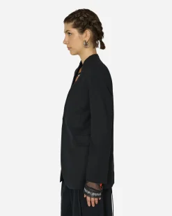 MM6 Maison Margiela Coats And Jackets^Collarless Padded Suit Jacket Black