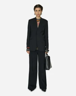 MM6 Maison Margiela Coats And Jackets^Collarless Padded Suit Jacket Black
