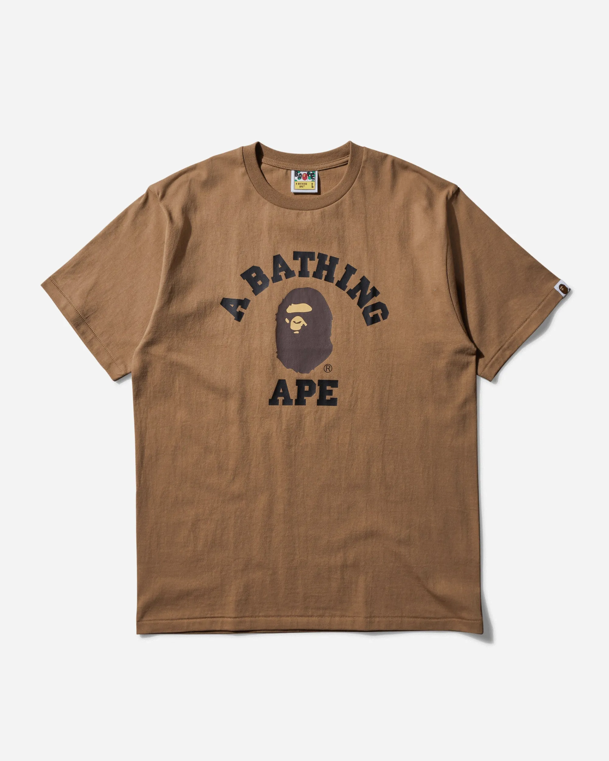 A Bathing Ape T-Shirts^College T-Shirt Beige