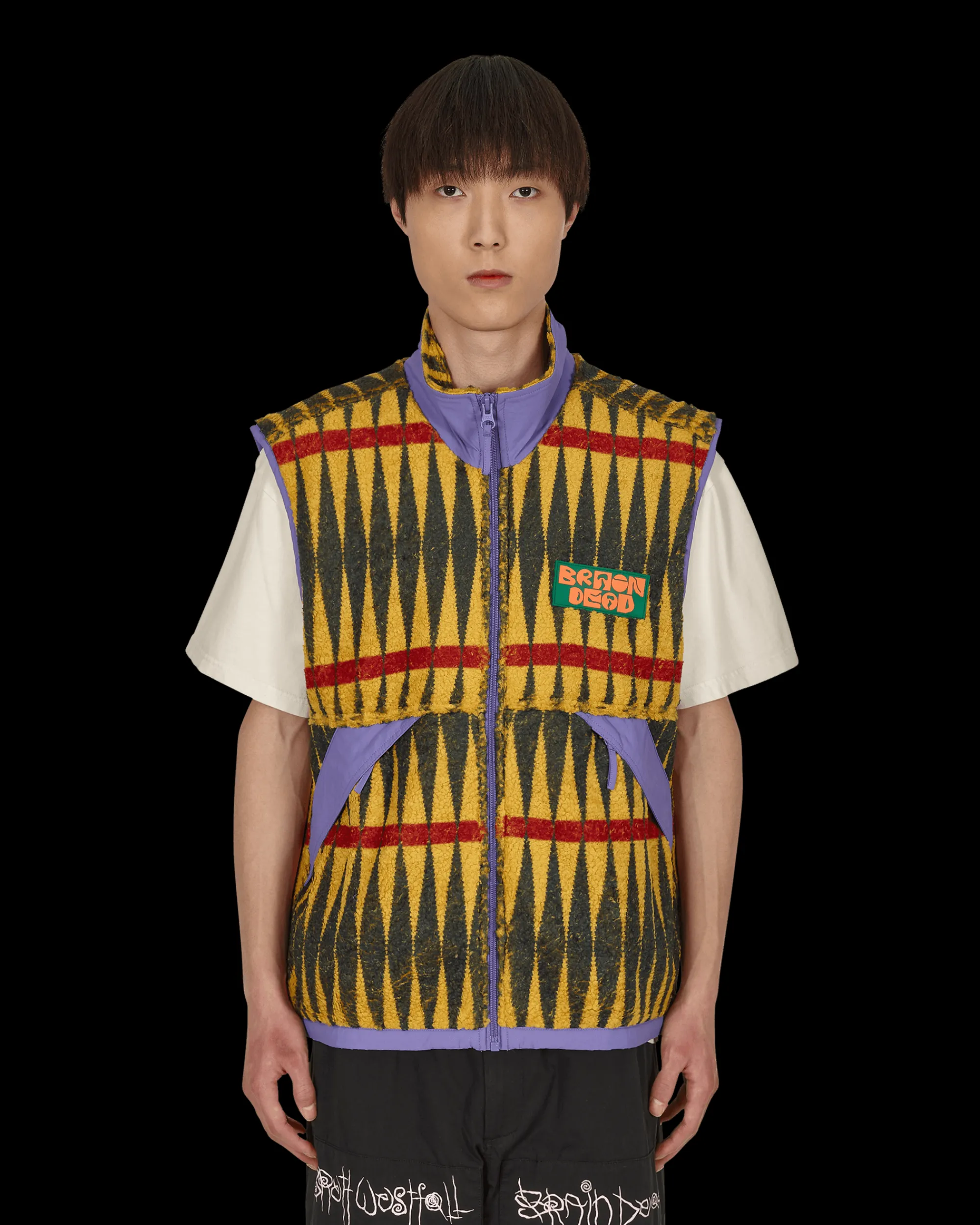 Brain Dead Coats And Jackets^Configuration Sherpa Vest Multicolor