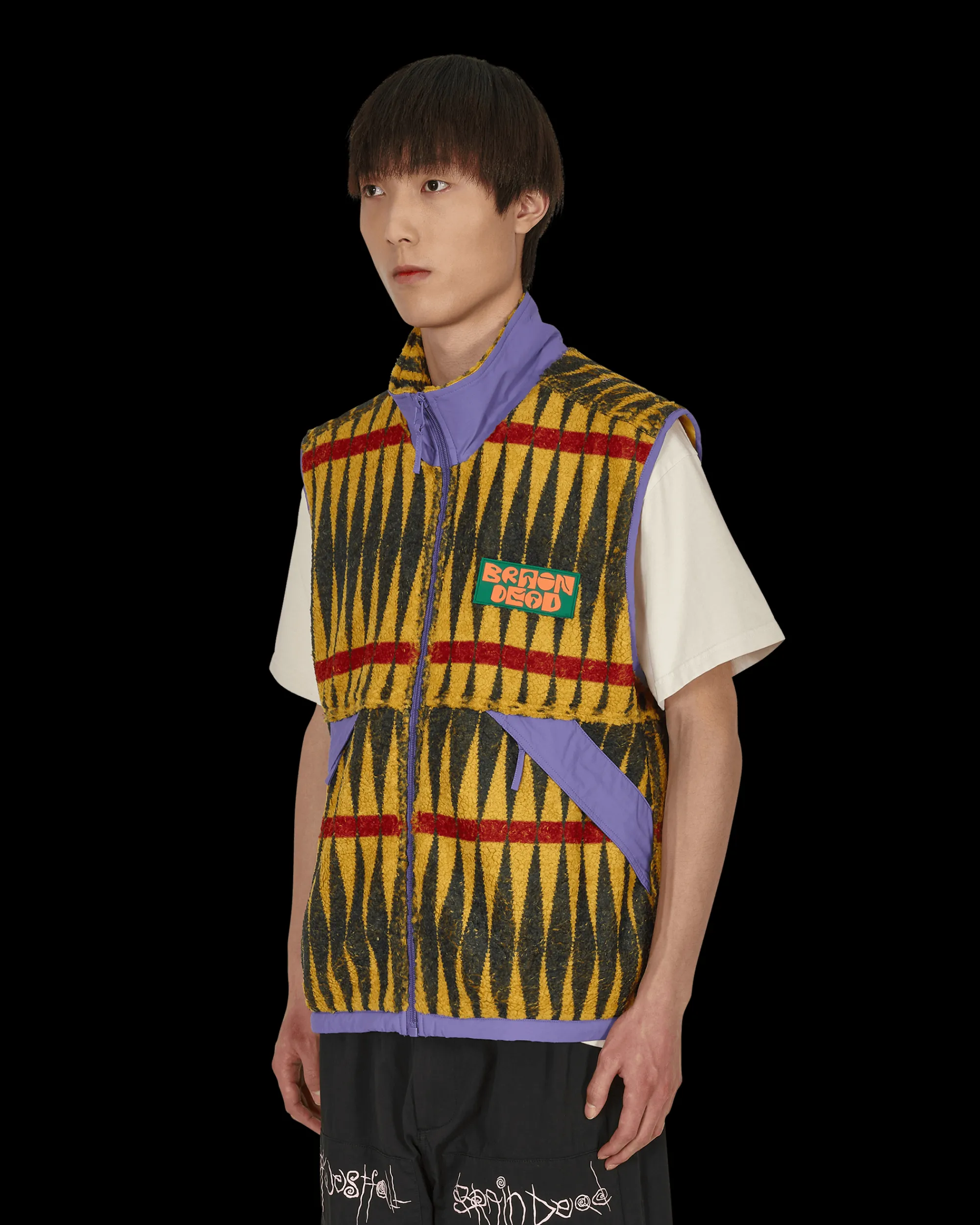 Brain Dead Coats And Jackets^Configuration Sherpa Vest Multicolor