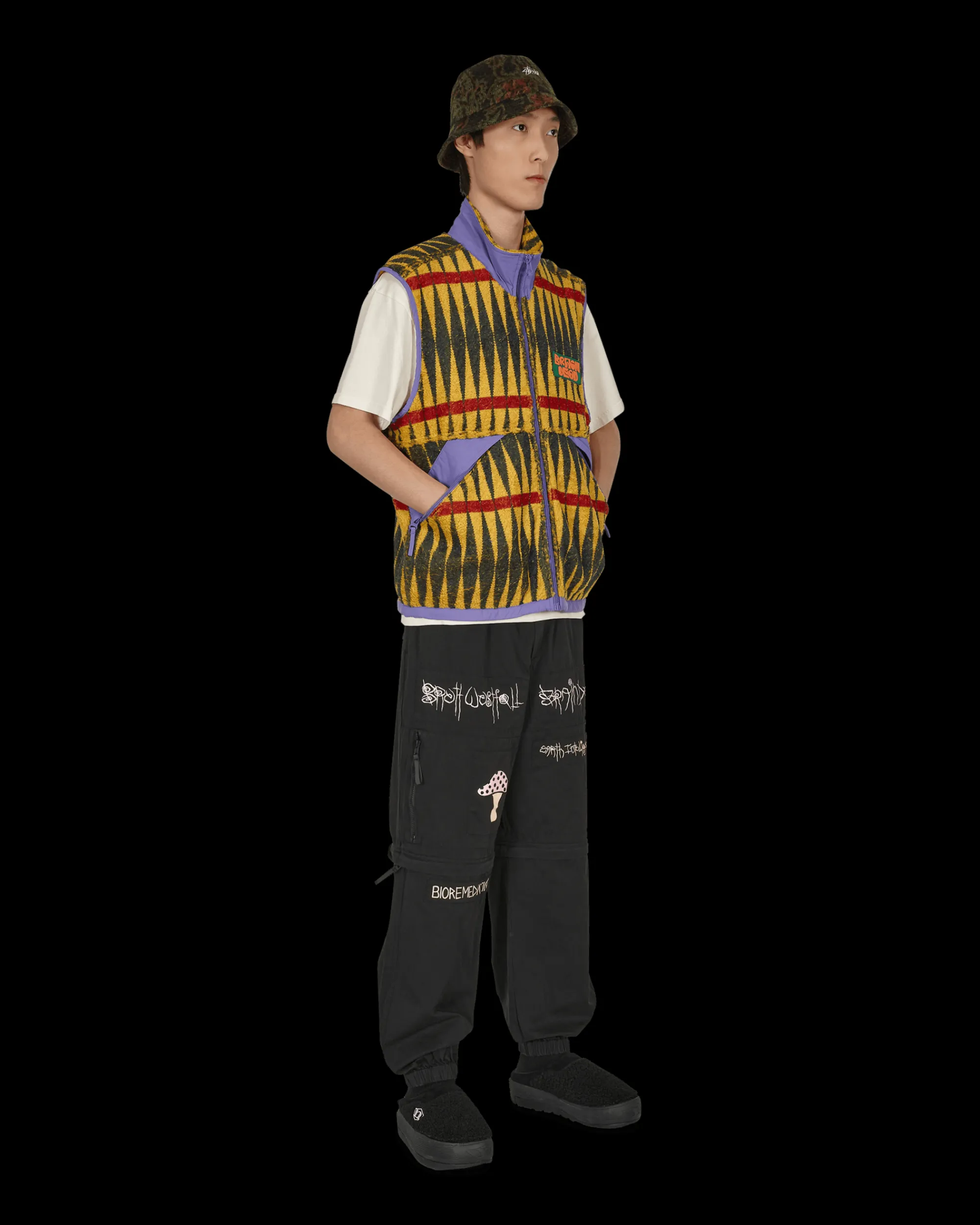 Brain Dead Coats And Jackets^Configuration Sherpa Vest Multicolor