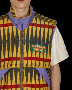 Brain Dead Coats And Jackets^Configuration Sherpa Vest Multicolor