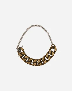 Dries Van Noten Jewellery|Jewellery^Contrast Chain Bracelet Antic Silver
