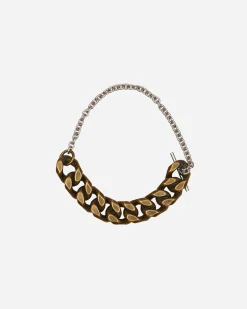 Dries Van Noten Jewellery|Jewellery^Contrast Chain Bracelet Antic Silver
