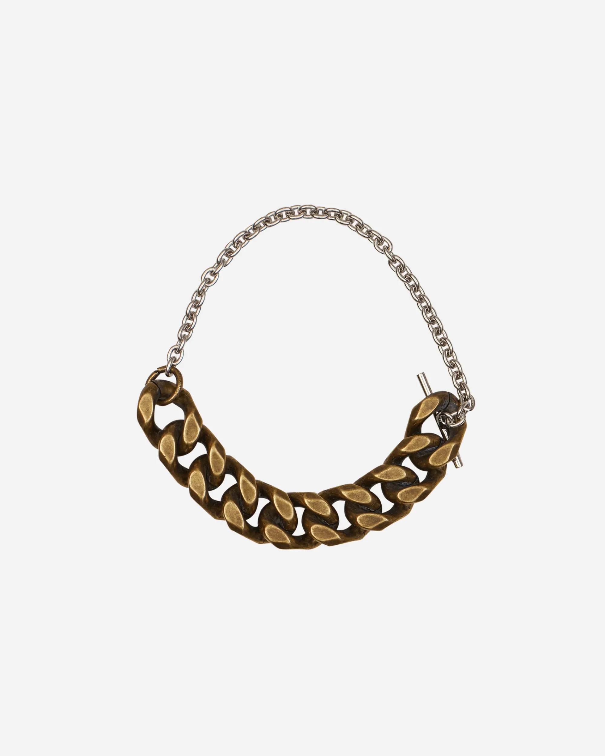 Dries Van Noten Jewellery|Jewellery^Contrast Chain Bracelet Antic Silver
