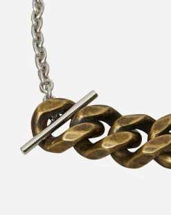 Dries Van Noten Jewellery|Jewellery^Contrast Chain Bracelet Antic Silver