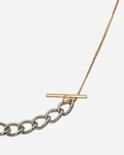 Dries Van Noten Jewellery|Jewellery^Contrast Chain Necklace Antic Silver