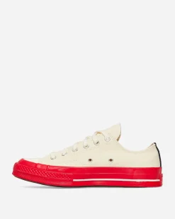 Comme Des Garçons Play Sneakers·Low|Sneakers^Converse Red Sole Chuck 70 Low Sneakers Beige