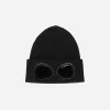 C.P. Company Hats|Hats^Cotton Goggle Beanie Black