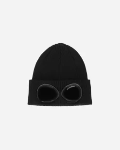 C.P. Company Hats|Hats^Cotton Goggle Beanie Black