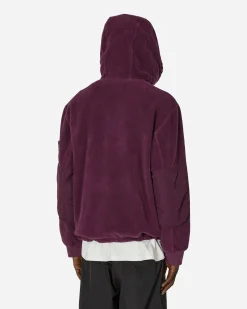 Stone Island Sweatshirts^Cotton Pile Nylon-TC Anorak Jacket Dark Burgundy