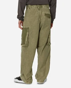 Maison MIHARA YASUHIRO Pants^Cotton Satin Cargo Trousers Khaki