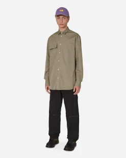 Jil Sander Shirts^Cotton Shirt Green