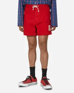 Stockholm (Surfboard) Club Shorts^Cotton Twill Shorts Red