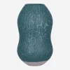 Houseplant Home^Crackle Vase By Seth Light Blue