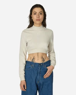 Nike Sweatshirts^Crewneck Cropped French Terry Top Light Orewood Brown