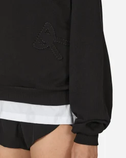 District Vision Sweatshirts^Cropped Hoodie Black