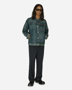 Undercover Coats And Jackets^Cross Embroidery Distressed Denim Jacket Light Blue Indigo