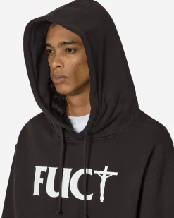 FUCT Sweatshirts^Cross Hoodie Black