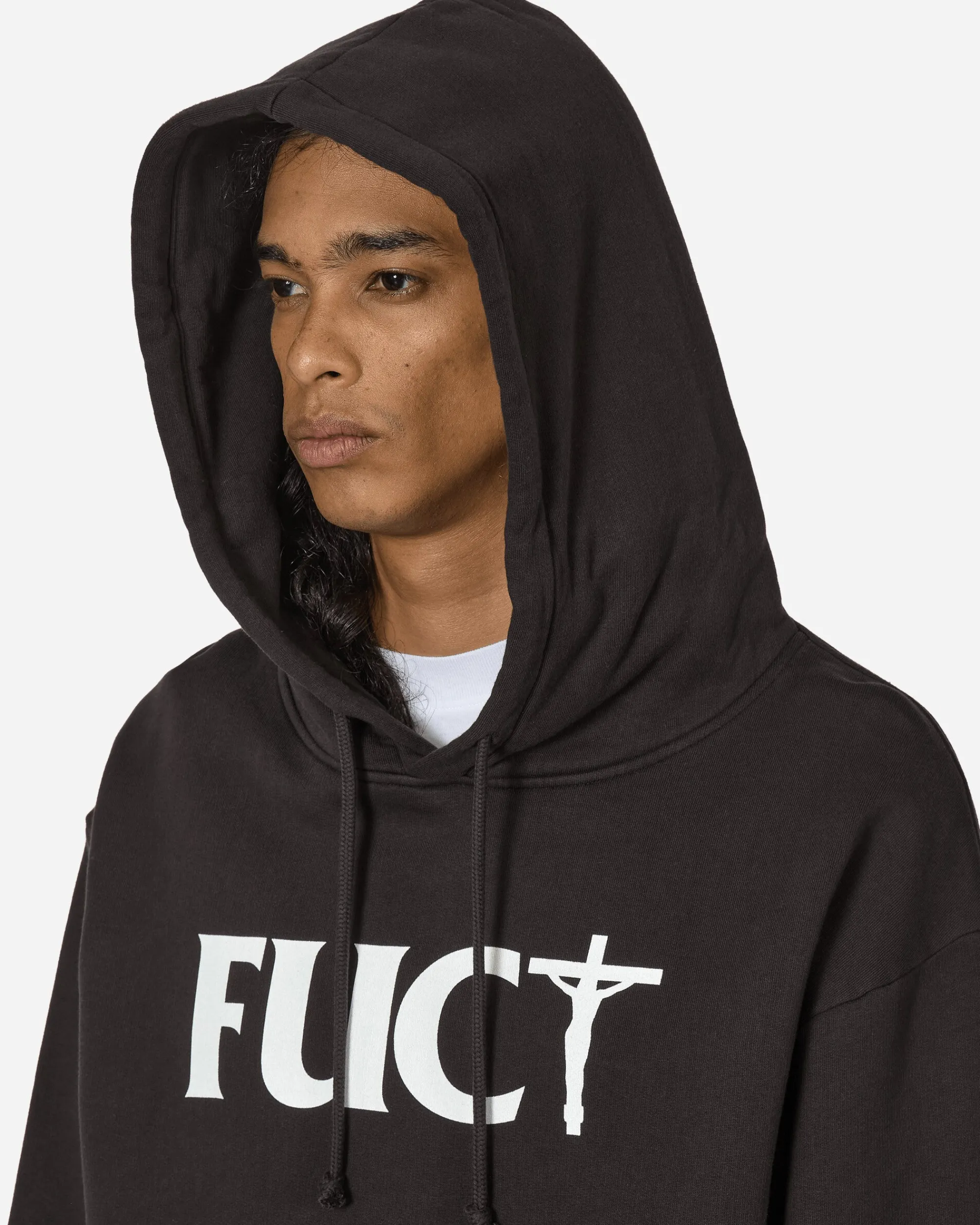 FUCT Sweatshirts^Cross Hoodie Black