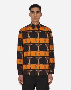 Sex Skateboards Shirts^Crusifix Button Up Shirt Black