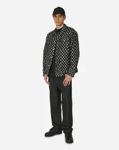 Pleasures Coats And Jackets^Curfew Checker Trucker Jacket Black