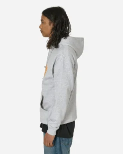 aNYthing Sweatshirts^Curved Logo Hoodie Heather Grey