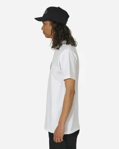 aNYthing T-Shirts^Curved Logo T-Shirt White / Black
