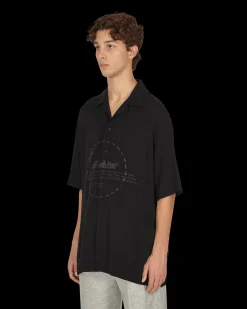 Off-White Shirts^Cut Here Logo Holiday Shirt Black