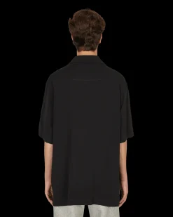 Off-White Shirts^Cut Here Logo Holiday Shirt Black