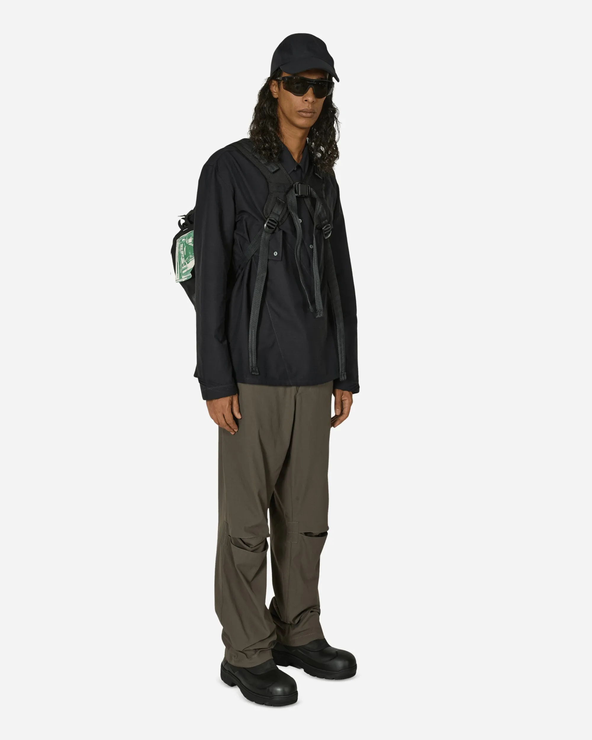 GR10K Pants^Cut Knee Pants Dove Grey