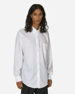 Random Identities Shirts^Cut-Out Longsleeve Shirt White