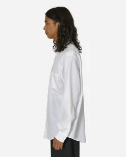 Random Identities Shirts^Cut-Out Longsleeve Shirt White