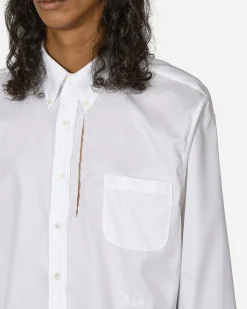 Random Identities Shirts^Cut-Out Longsleeve Shirt White