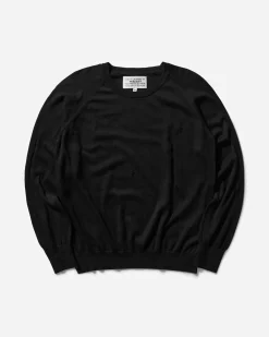 Peel & Lift Knitwear^Damaged Jumper Black