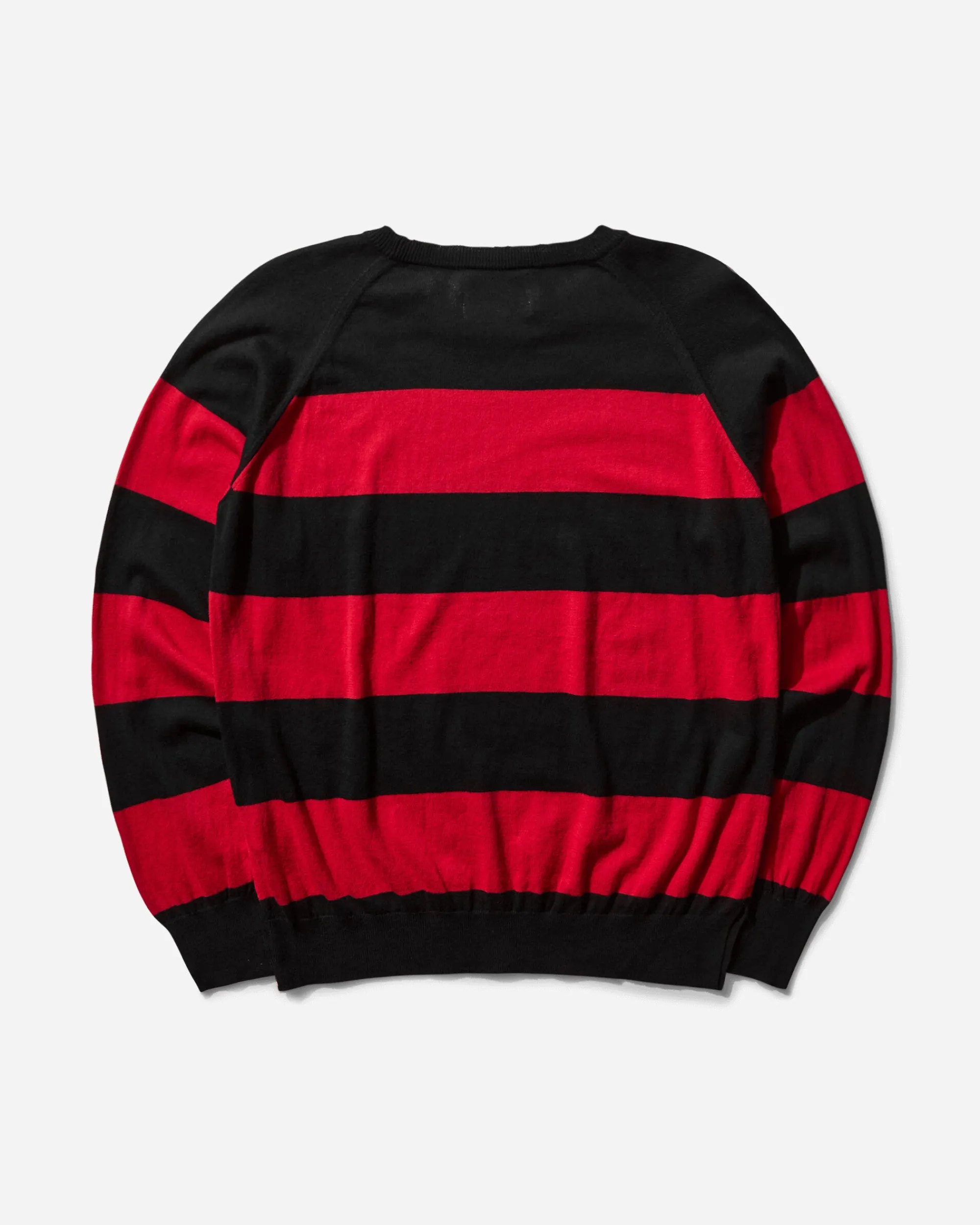 Peel & Lift Knitwear^Damaged Stripe Jumper Black / Red
