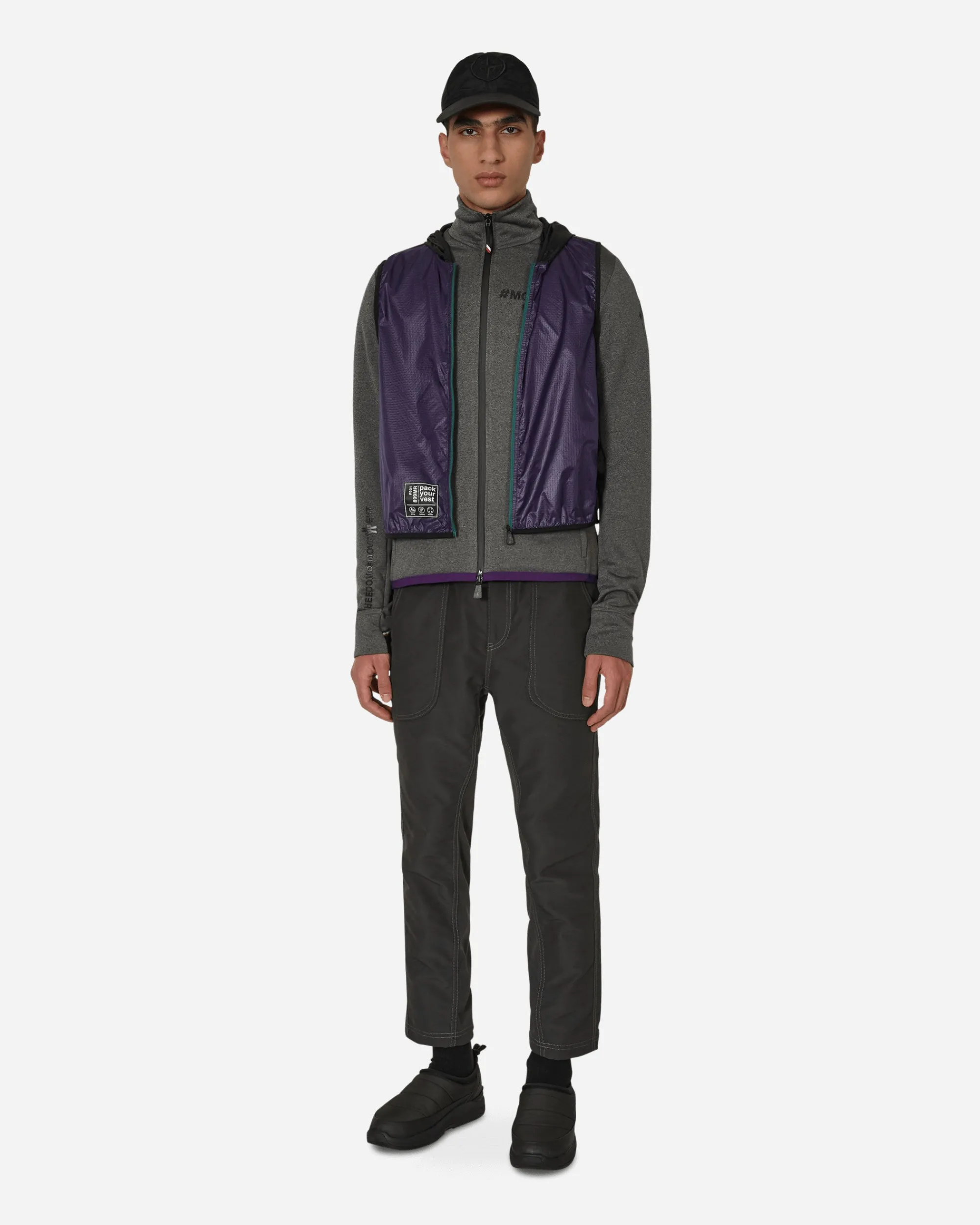 Moncler Grenoble Sweatshirts^Day-Namic Sweatshirt with Vest Grey