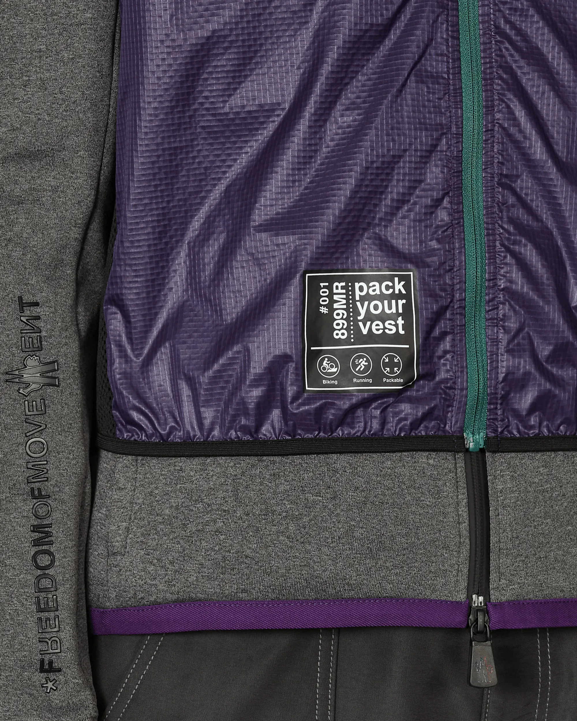 Moncler Grenoble Sweatshirts^Day-Namic Sweatshirt with Vest Grey