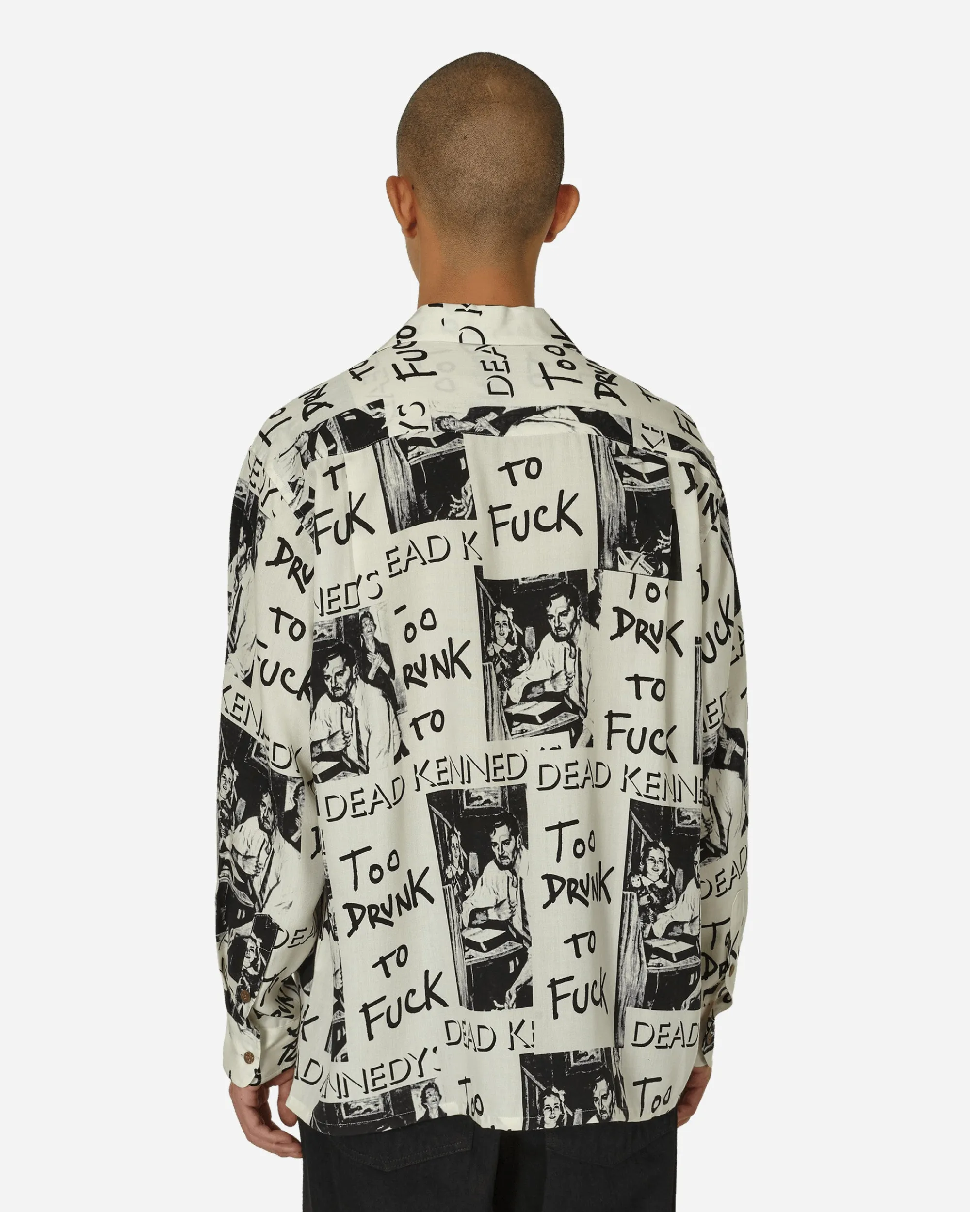 WACKO MARIA Shirts^Dead Kennedys Hawaiian Longsleeve Shirt (Type-2) White