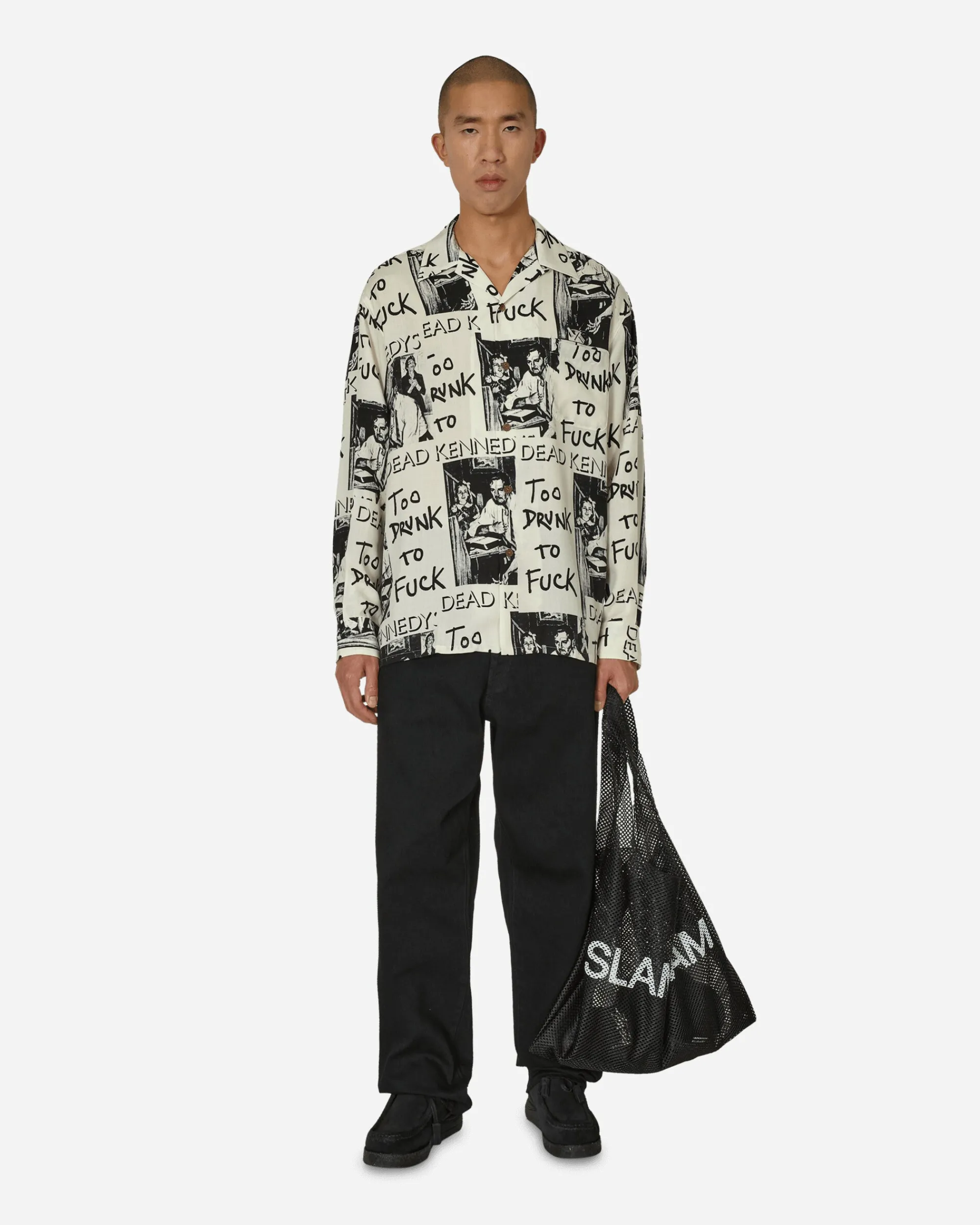 WACKO MARIA Shirts^Dead Kennedys Hawaiian Longsleeve Shirt (Type-2) White