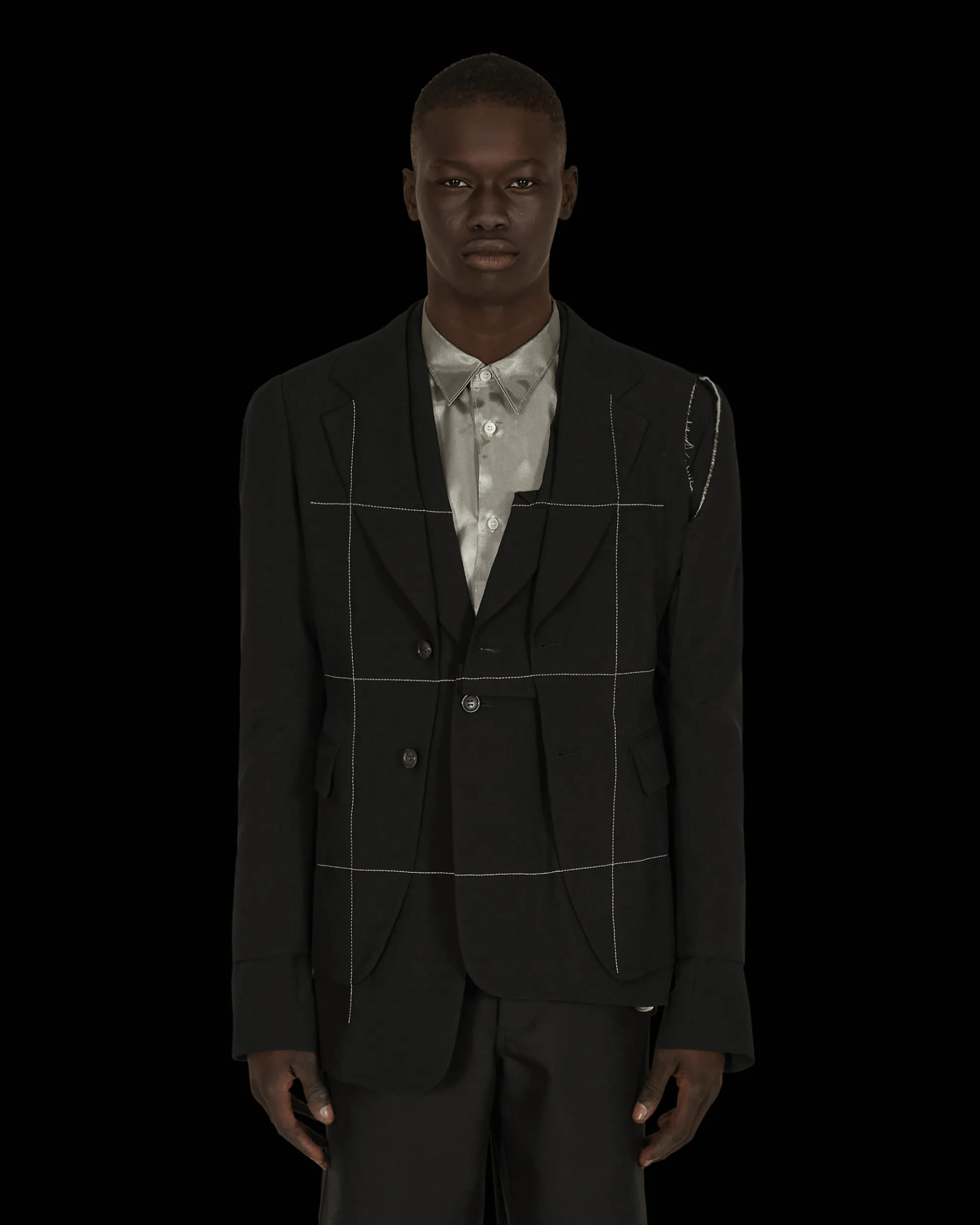 Comme Des Garçons Homme Plus Coats And Jackets^Deconstructed Blazer Black
