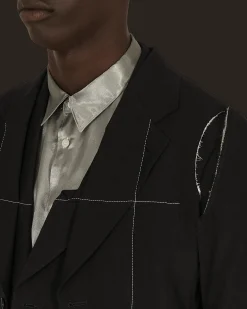 Comme Des Garçons Homme Plus Coats And Jackets^Deconstructed Blazer Black