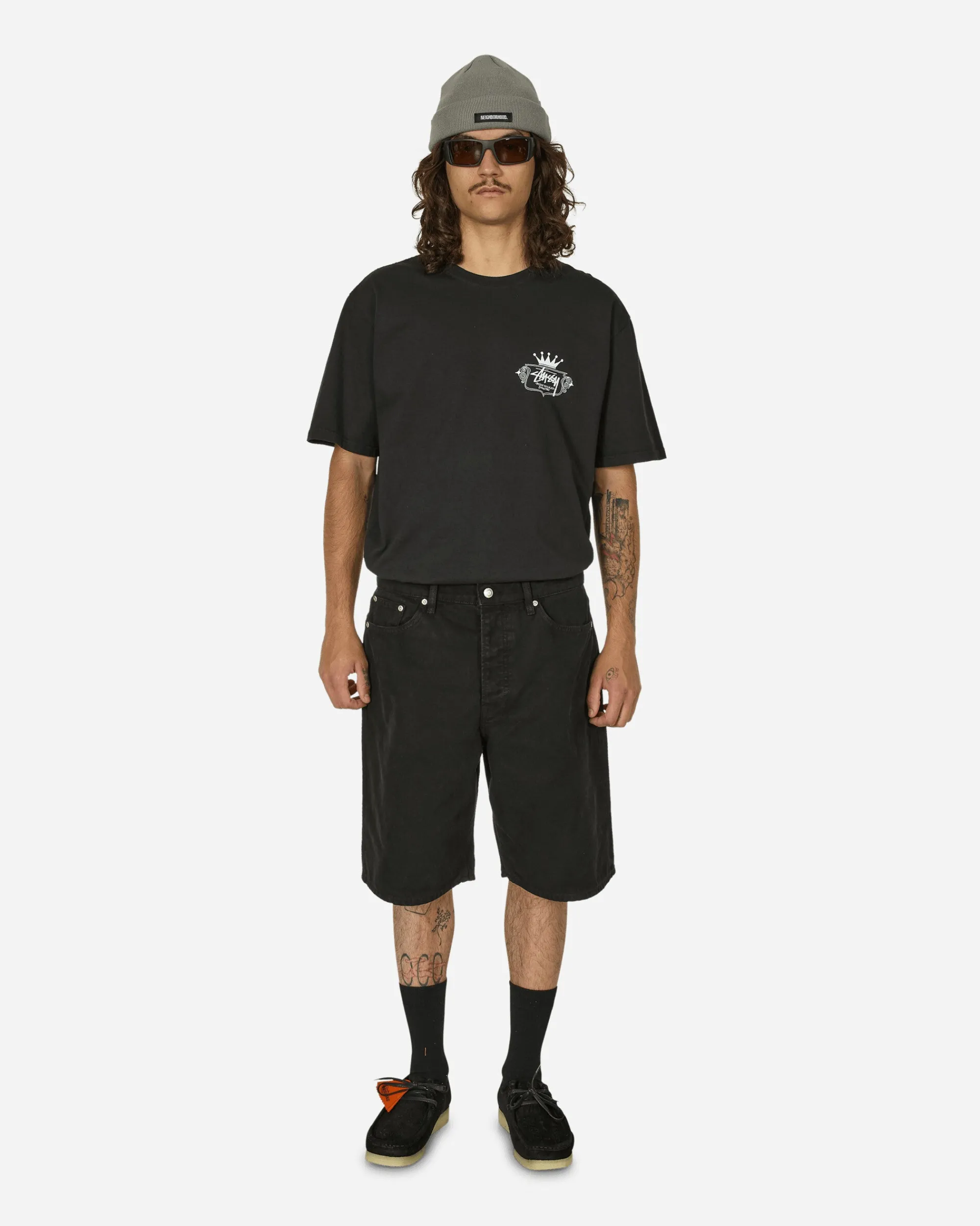Stüssy Shorts^Denim Big Ol' Shorts Black
