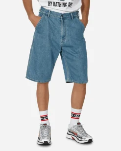 A Bathing Ape Shorts^Denim Painter Shorts Light Indigo